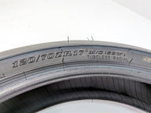 Load image into Gallery viewer, Used Front Motorcycle Tire Dunlop Sportmax Q4 120/70R17 45233176
