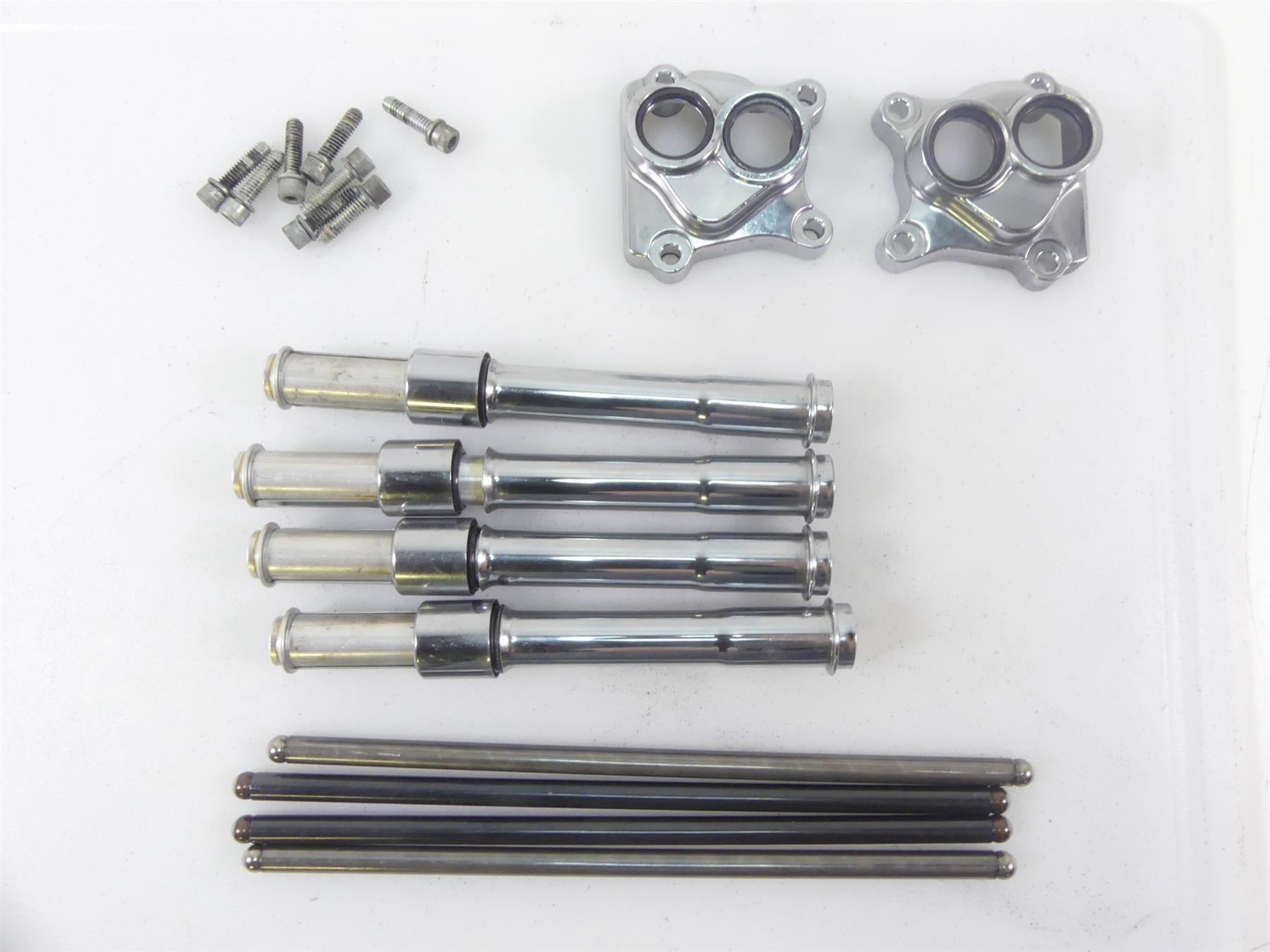 2006 Harley Touring FLHTCUI Electra Glide Push Rod Chrome Cover Set 17965-99