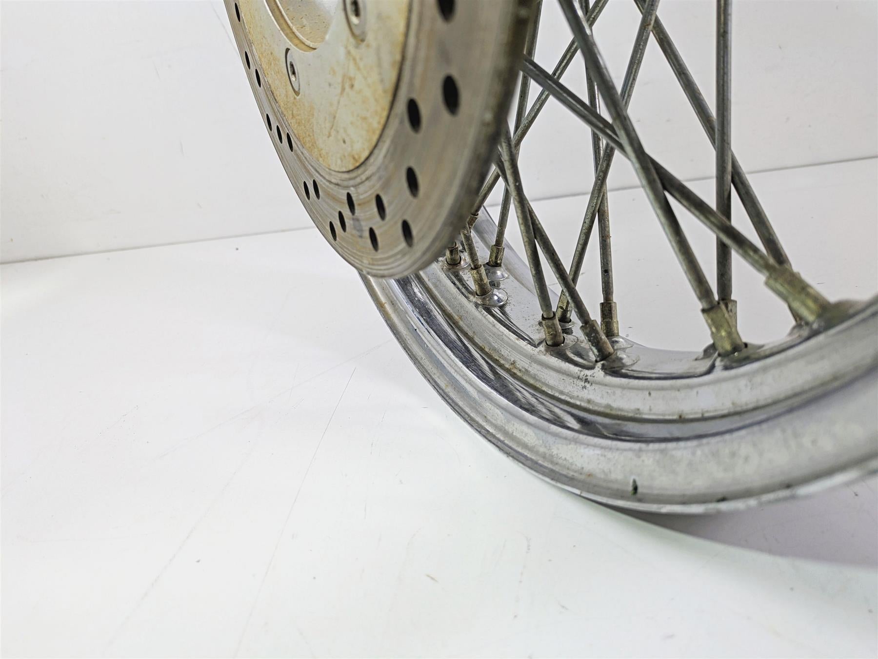 2001 Honda VT750 Shadow Ace 17x3 Spoke Front Wheel 44650-MBA-020 {{ shop.shopifyCountryName }} - Mototech271