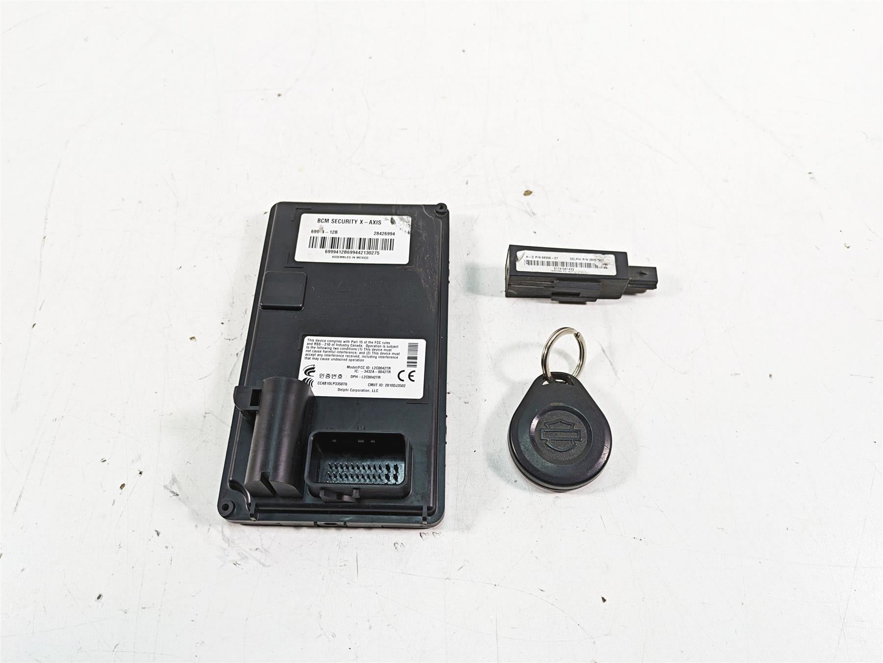 2015 Harley FXDL Dyna Low Rider Bcm Security X-Axis Module & Fob Key 69994-12B {{ shop.shopifyCountryName }} - Mototech271