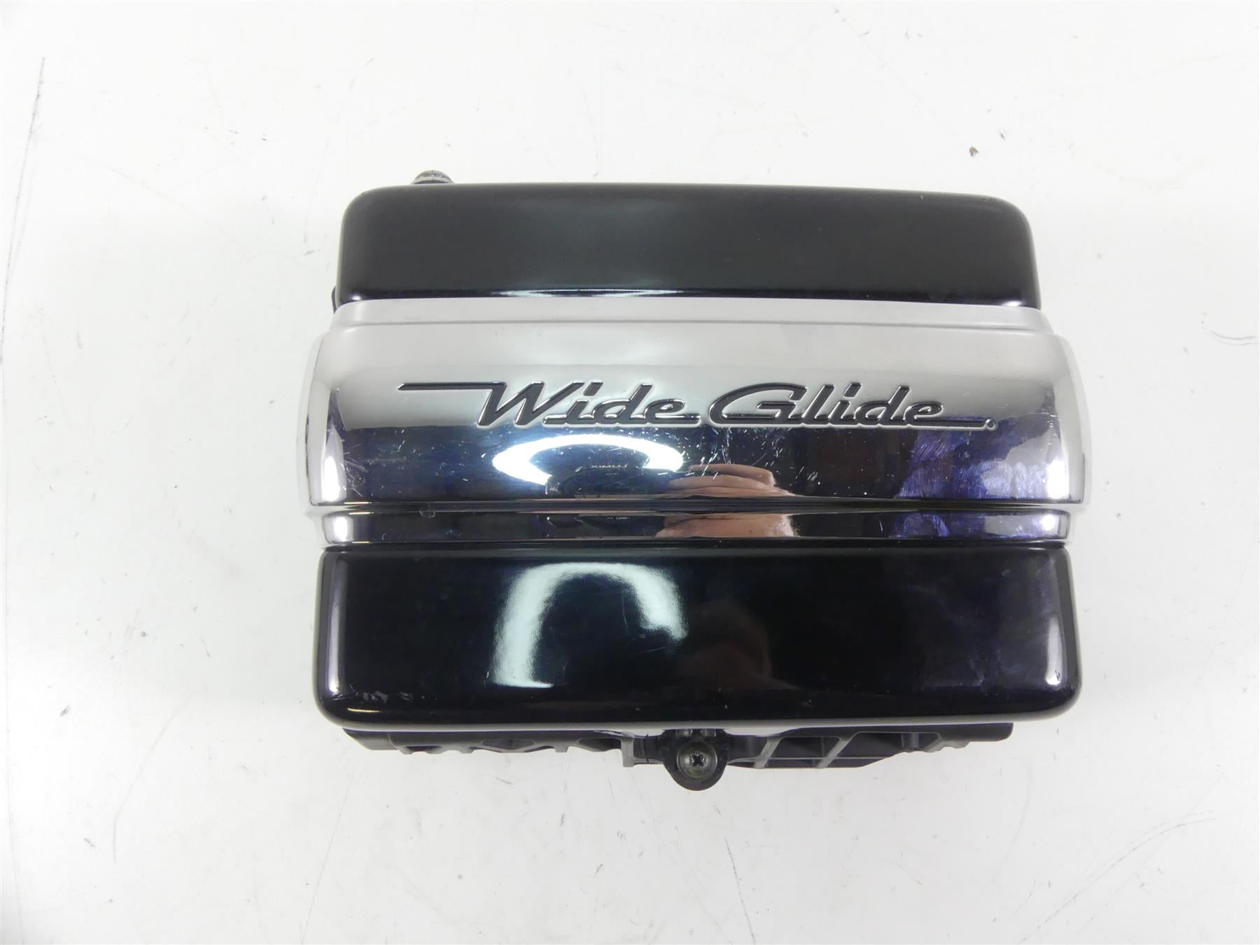 2013 Harley FXDWG Dyna Wide Glide Right Battery Tray & Chrome Cover 66366-06 {{ shop.shopifyCountryName }} - Mototech271