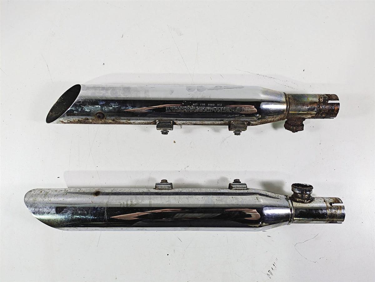2003 Harley FLSTC Softail Heritage Screamin Eagle Slash Cut Exhaust Pipes {{ shop.shopifyCountryName }} - Mototech271