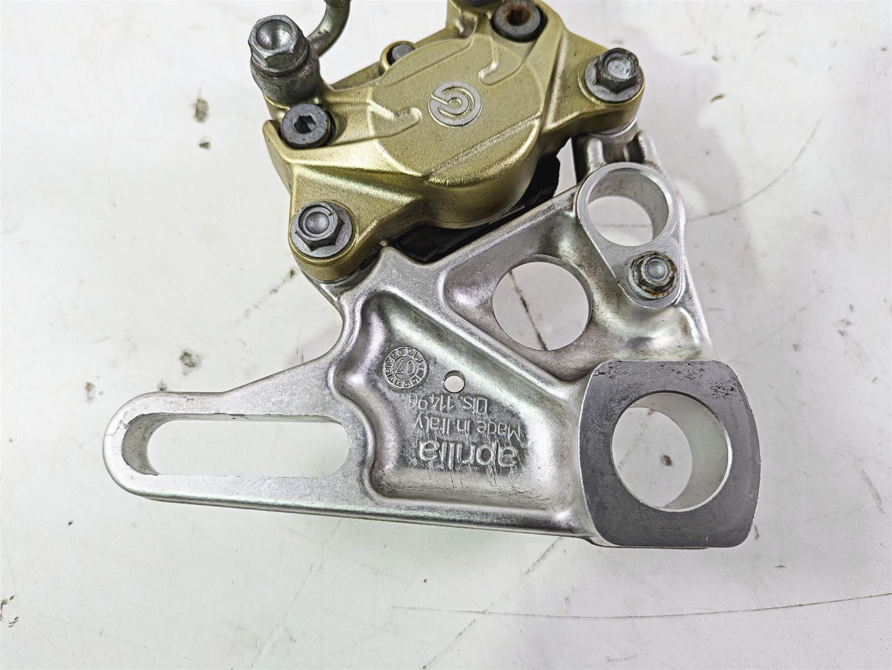 2008 Aprilia RSVR 1000 Factory Brembo Rear Brake Caliper AP8113897 {{ shop.shopifyCountryName }} - Mototech271