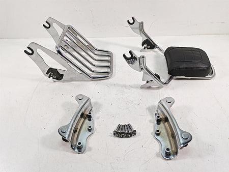 2011 Harley Touring FLHR Road King Passenger Backrest Luggage Rack Quick Release Set {{ shop.shopifyCountryName }} - Mototech271