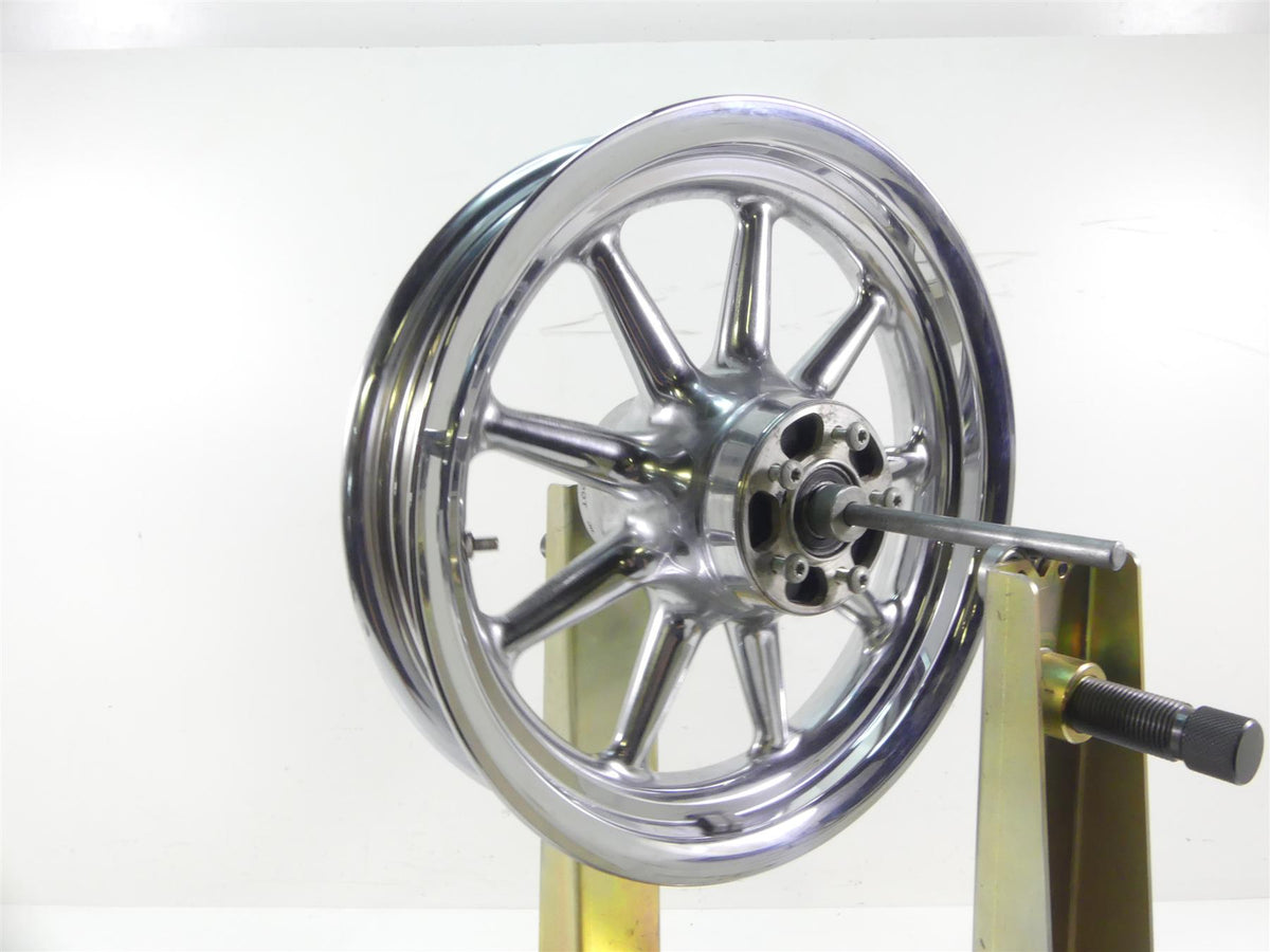 2007 Harley FLHTCU SE CVO Electra Glide Front 9 Spoke Chrome Wheel 16x3 43539-08 {{ shop.shopifyCountryName }} - Mototech271