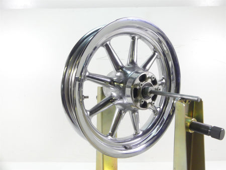 2007 Harley FLHTCU SE CVO Electra Glide Front 9 Spoke Chrome Wheel 16x3 43539-08 {{ shop.shopifyCountryName }} - Mototech271