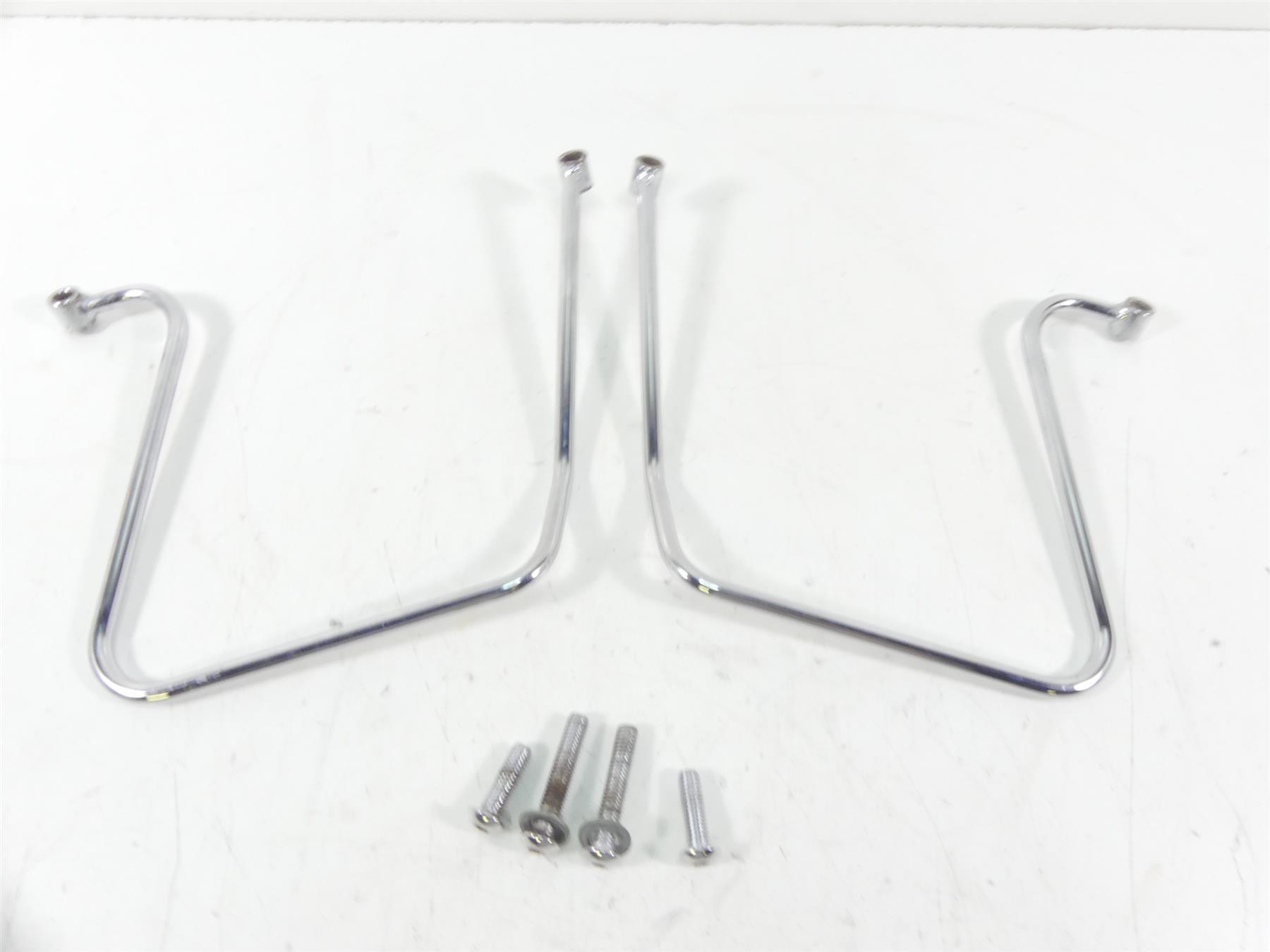 1995 Harley Dyna FXDL Low Rider Chrome Saddlebag Rail Holder Mounts | Mototech271