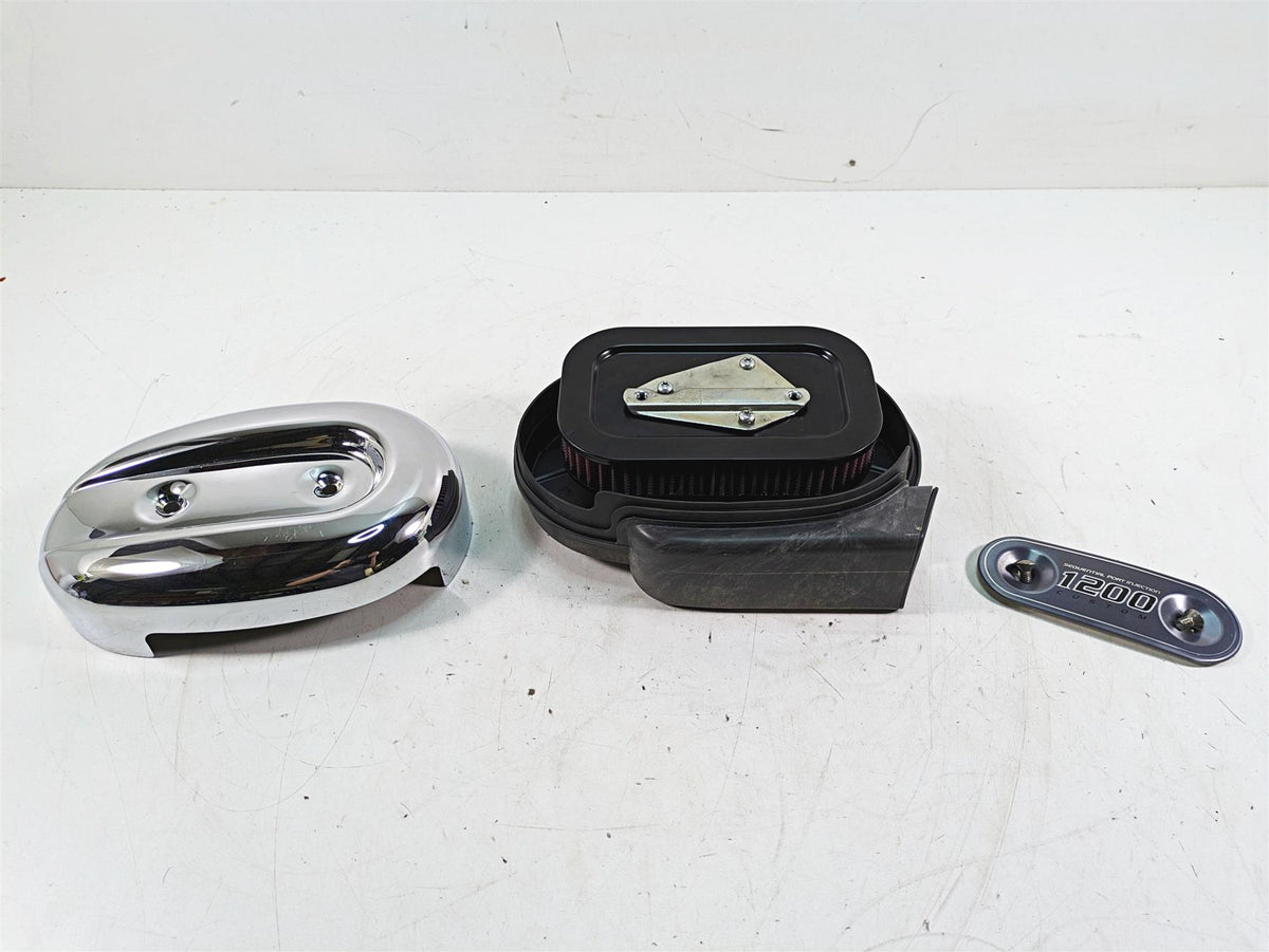 2007 Harley Sportster XL1200 C Air Filter Cleaner Breather Box Set 29369-07B {{ shop.shopifyCountryName }} - Mototech271