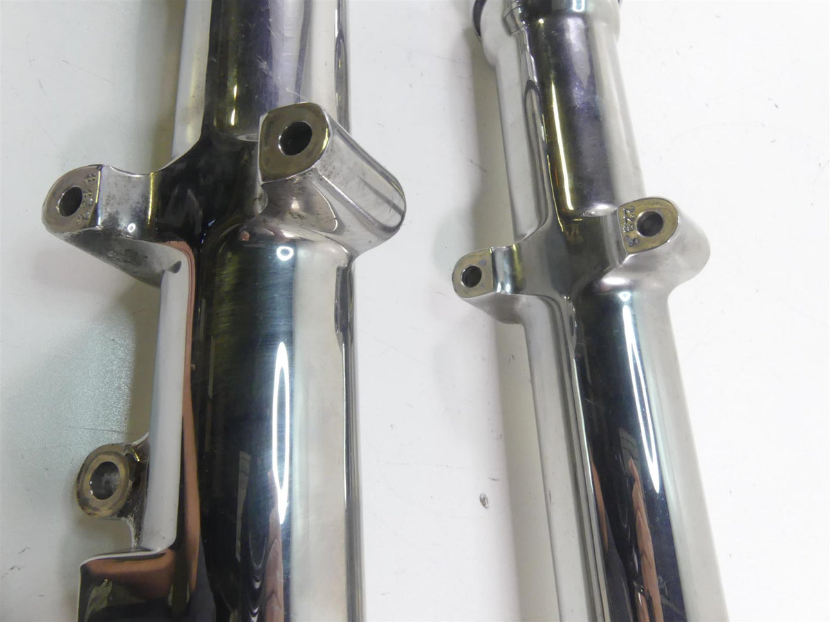 2004 Harley FXDWGI Dyna Wide Glide Chrome Front Fork Leg Set - Read 46004-00 {{ shop.shopifyCountryName }} - Mototech271
