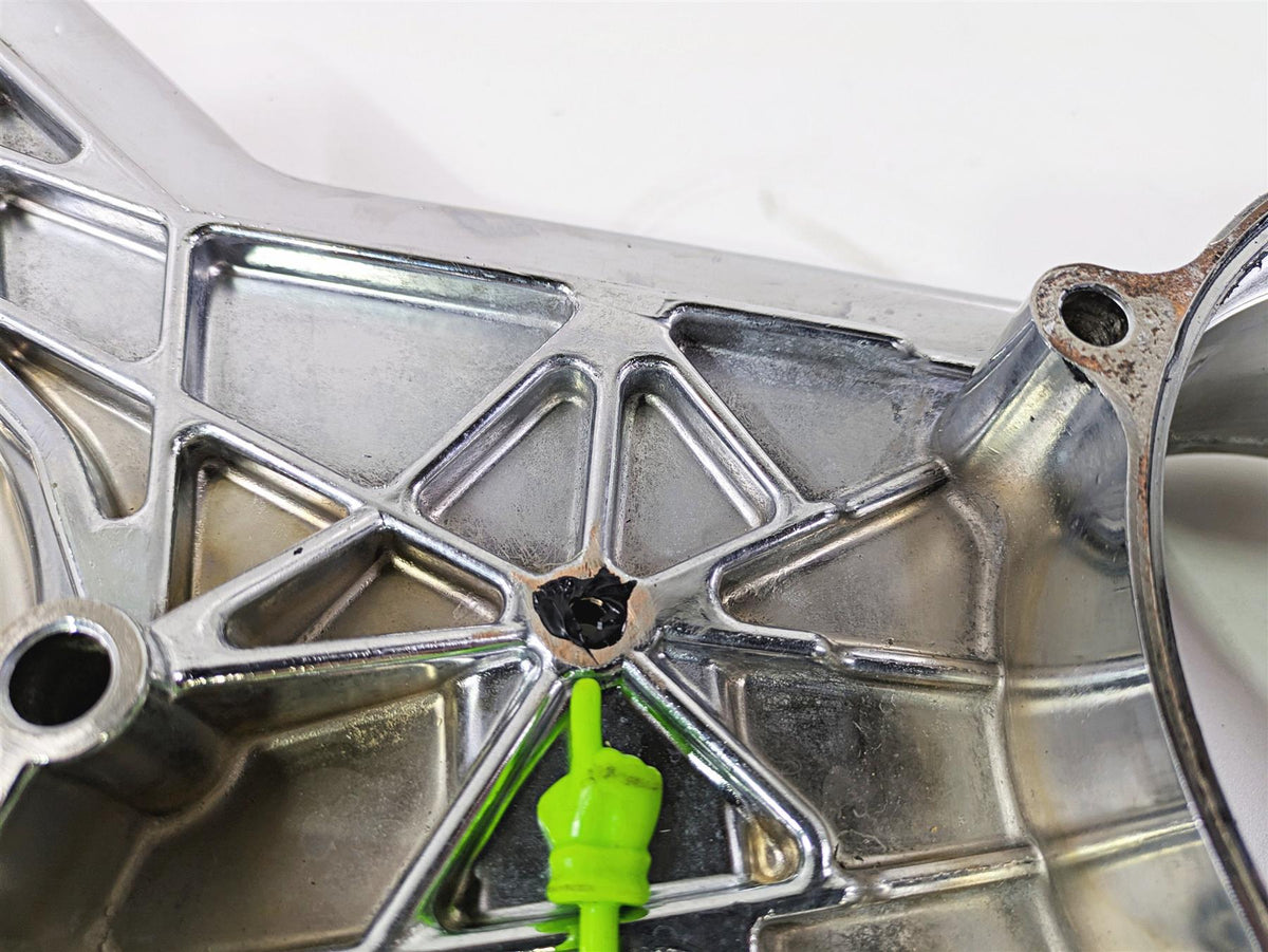 2002 Big Dog Pitbull Chrome Inner Primary Drive Clutch Cover {{ shop.shopifyCountryName }} - Mototech271