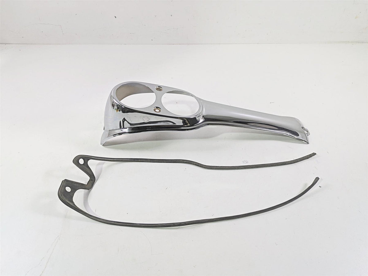 2008 Harley FXDL Dyna Low Rider 105TH Chrome Tank Console Gauge Cover 61695-05 {{ shop.shopifyCountryName }} - Mototech271