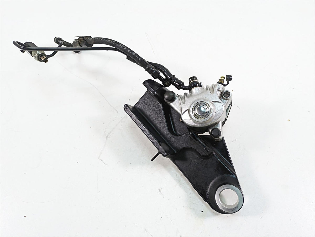 2006 Harley Sportster XL1200 Rear Brake Caliper + Bracket & Line 40968-05A {{ shop.shopifyCountryName }} - Mototech271