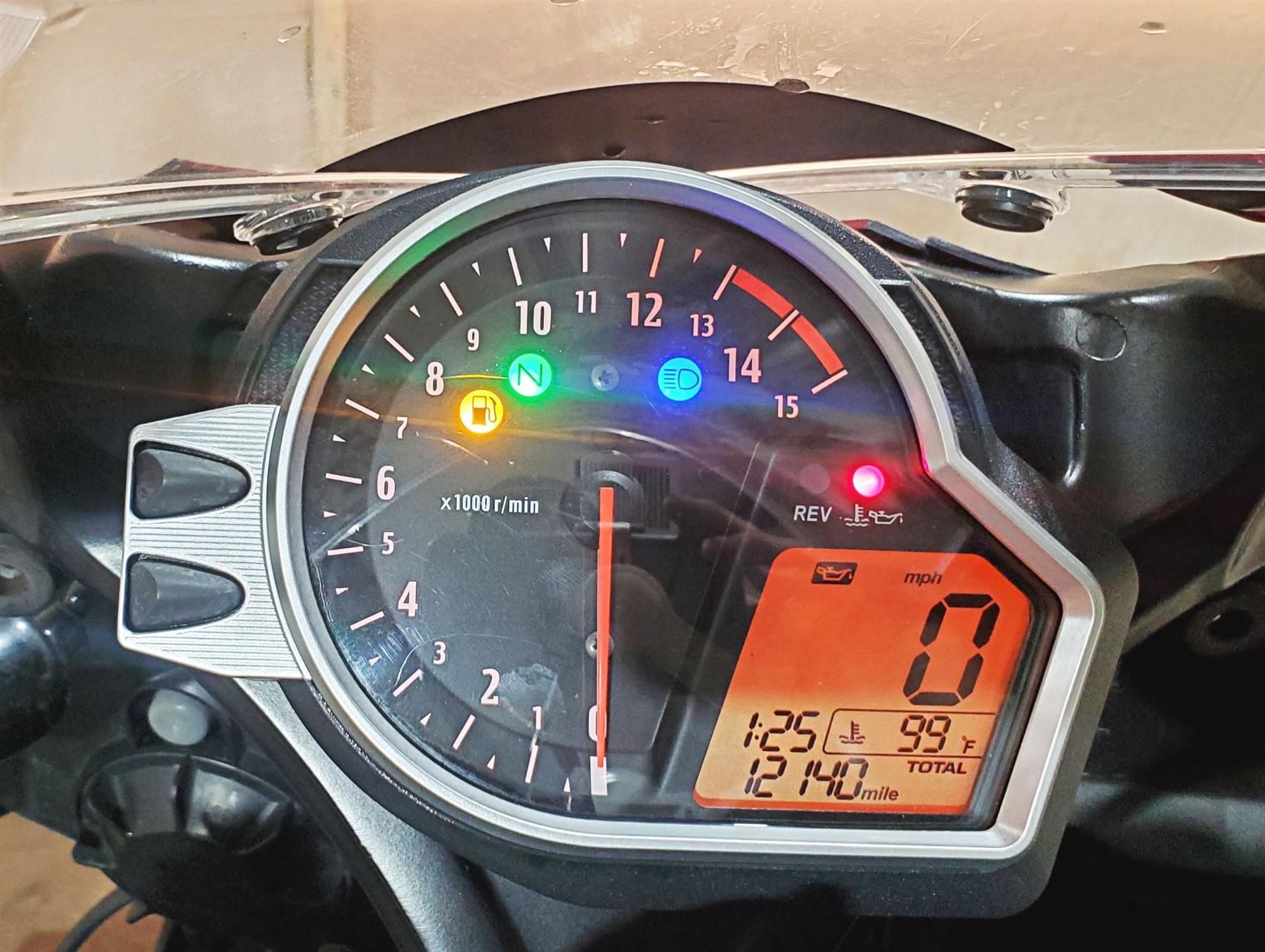 2008 Honda CBR1000RR SC59 Speedometer Gauges Instrument - 12k 37100-MFL-671 {{ shop.shopifyCountryName }} - Mototech271