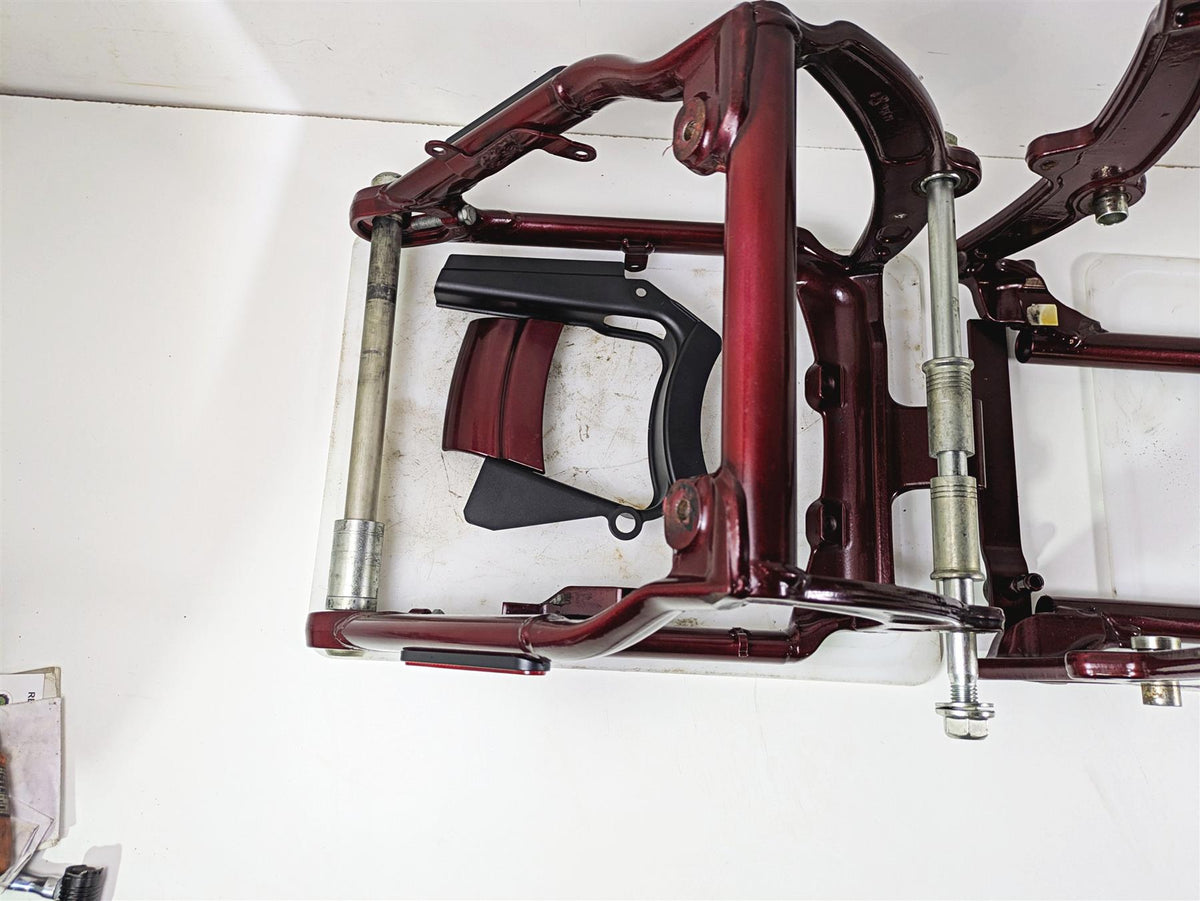 2008 Harley FXCWC Softail Rocker Frame Chassis + Swingarm Red Pearl With Salvage Texas Title 47167-08COZ {{ shop.shopifyCountryName }} - Mototech271