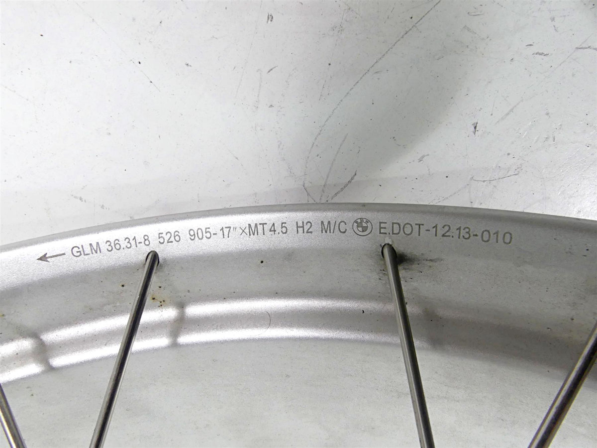 2015 BMW R1200GS GSW K50 17x4.5 Straight Rear Wheel Spoke Rim 36318526651 {{ shop.shopifyCountryName }} - Mototech271