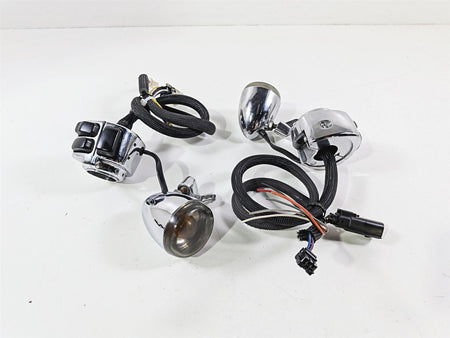 2008 Harley FXDSE CVO Dyna Left & Right Chrome Hand Control Switch 71682-06A-Mototech271