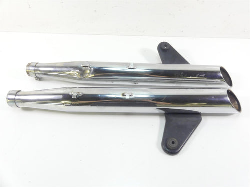 2002 Triumph Bonneville America Exhaust Pipe Muffler Set A9600059 A9600060 | Mototech271