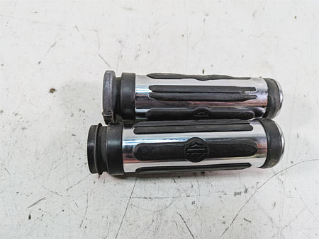 2008 Harley FLHTCU Electra Glide Oem Chrome Rubber Hand Grip Set 56246-08 {{ shop.shopifyCountryName }} - Mototech271