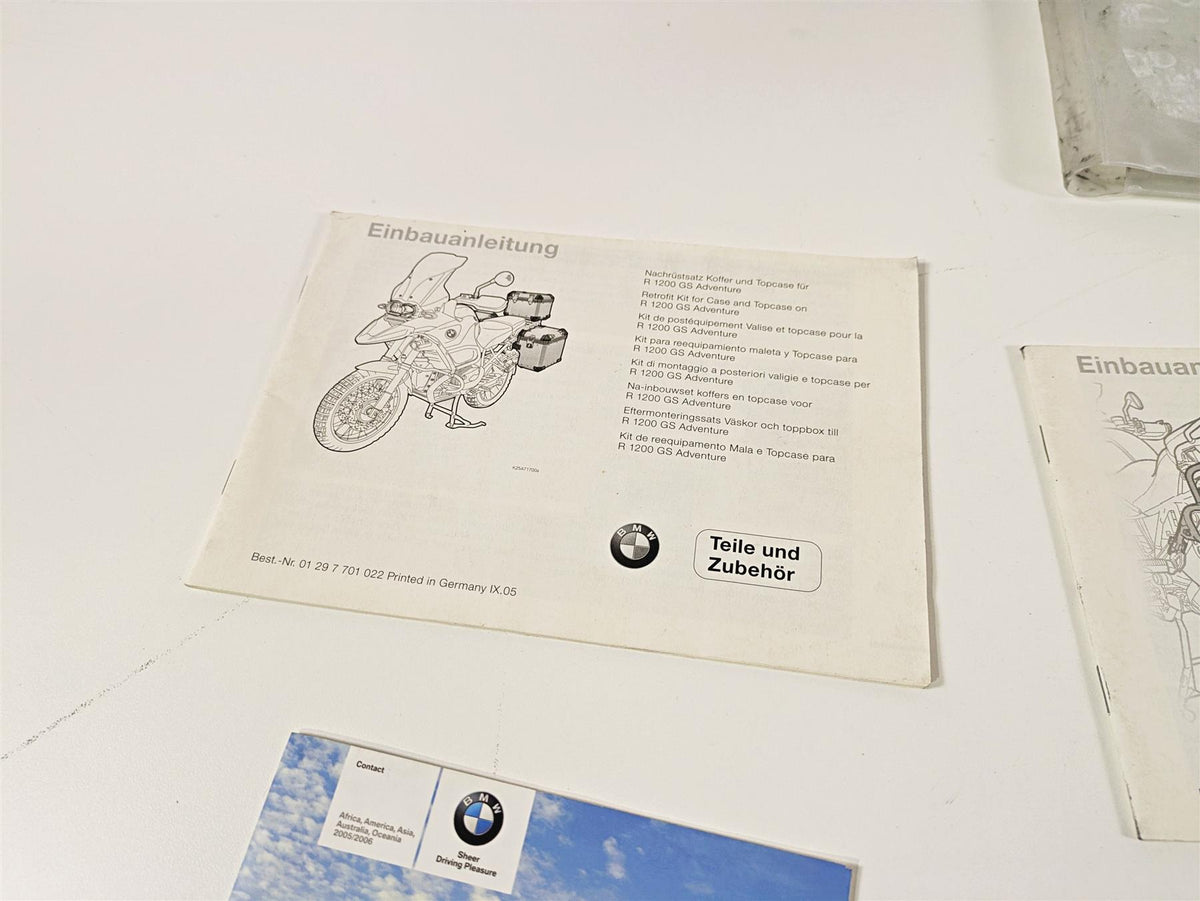2006 BMW R1200GS K255 Adv Owners Manual & Documents Set 014776899307 {{ shop.shopifyCountryName }} - Mototech271