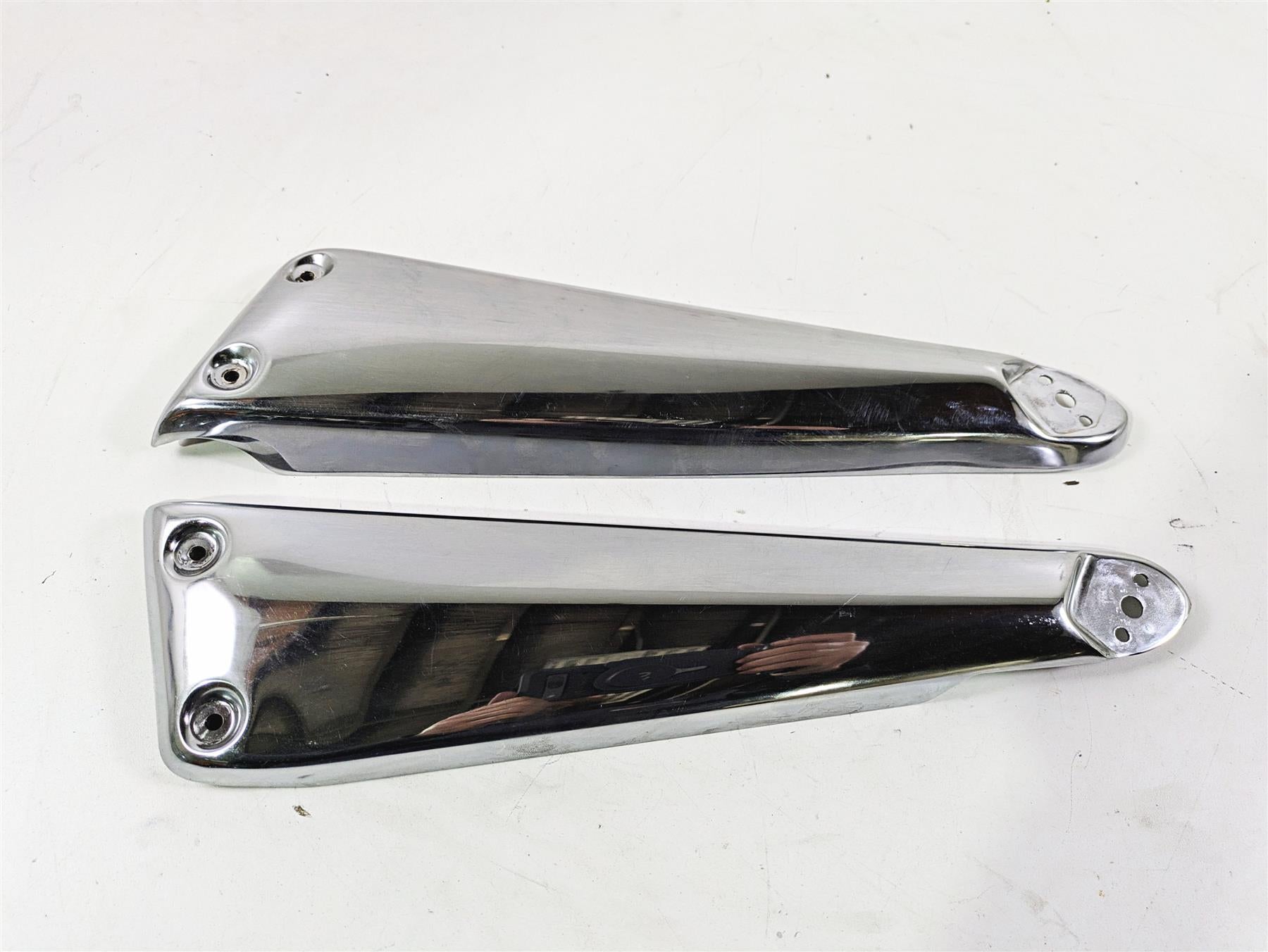 2006 Triumph Rocket 3 Rear Chrome Side Guards Covers Struts T2081425 T2081430 | Mototech271