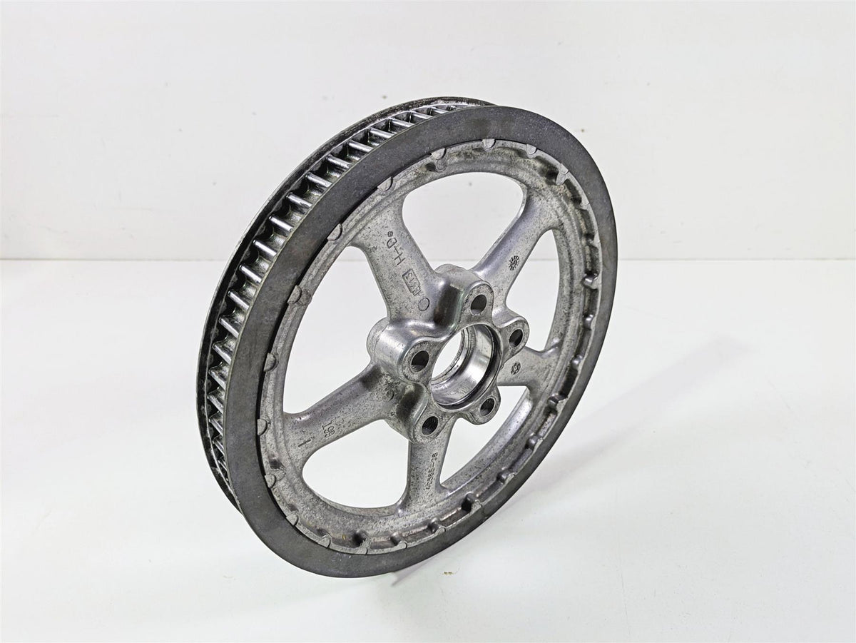 2008 Harley FXCWC Softail Rocker Rear Drive Belt Pulley 66T 1" 40585-08 {{ shop.shopifyCountryName }} - Mototech271