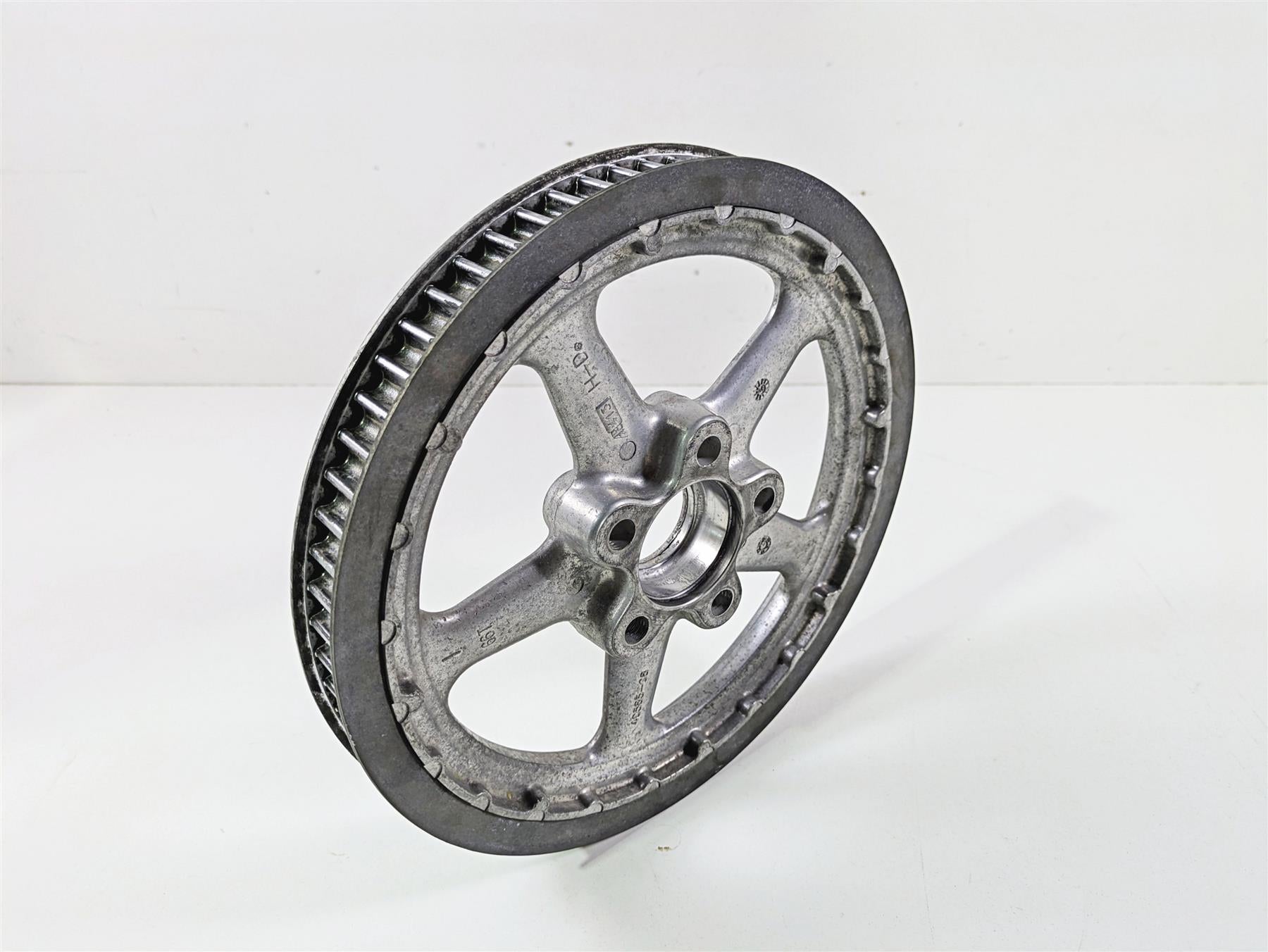 2008 Harley FXCWC Softail Rocker Rear Drive Belt Pulley 66T 1" 40585-08 {{ shop.shopifyCountryName }} - Mototech271