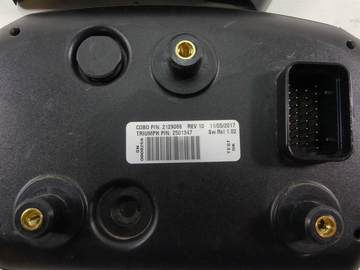 2018 Triumph Street Triple 765RS Speedometer Gauge Instrument Screen 3K T2508462 {{ shop.shopifyCountryName }} - Mototech271