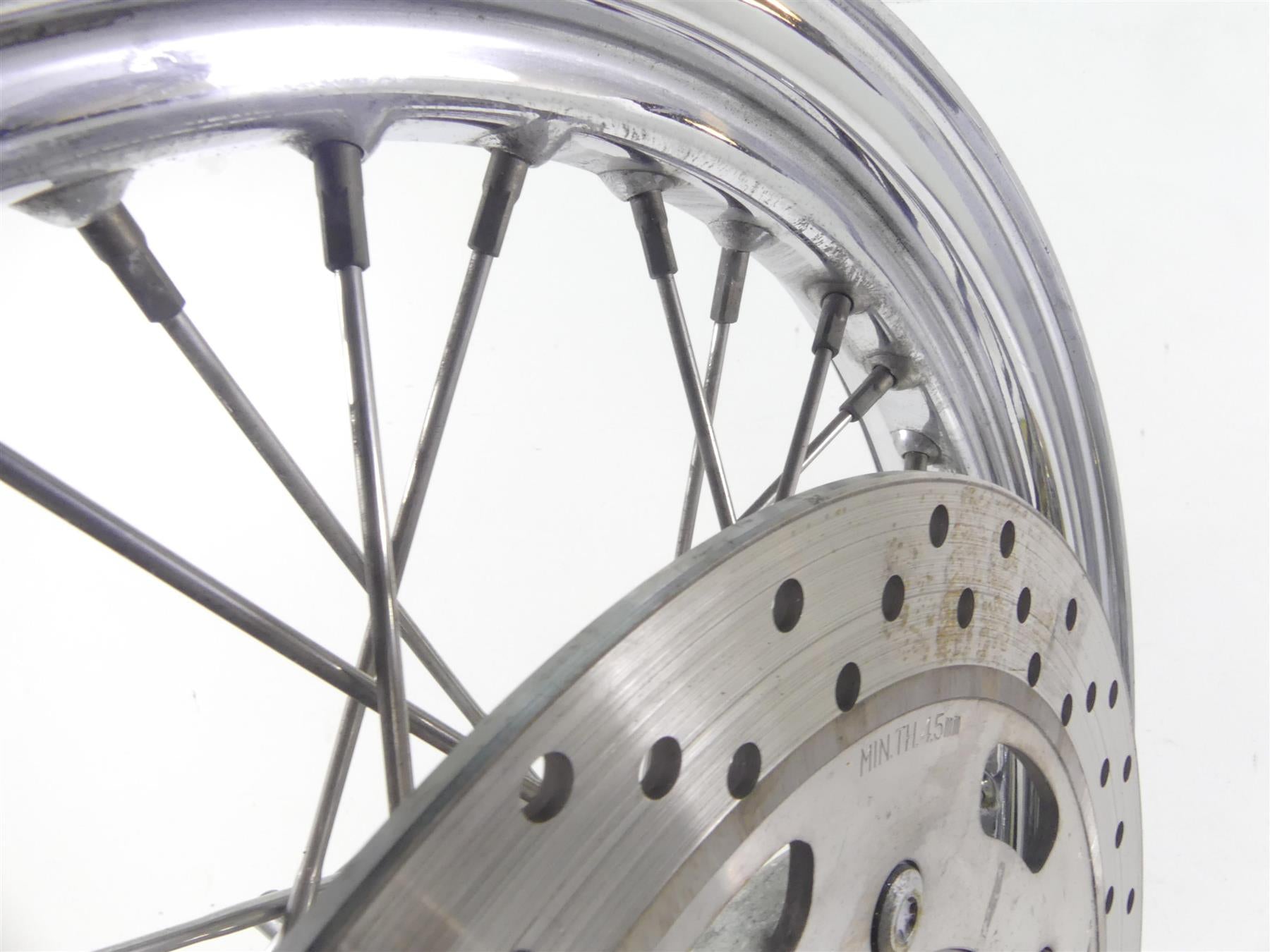 2002 Triumph Bonneville America Front 18x2.5 Wheel Rim -Read T2000054 {{ shop.shopifyCountryName }} - Mototech271