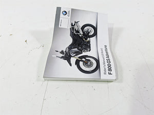 2017 BMW F800GS Adv K75 Owners Manual Book 01408354737 | Mototech271