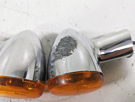 2005 Harley Softail FLSTFSE CVO Fat Boy Rear Blinker Turn Signal Set 69196-03 {{ shop.shopifyCountryName }} - Mototech271