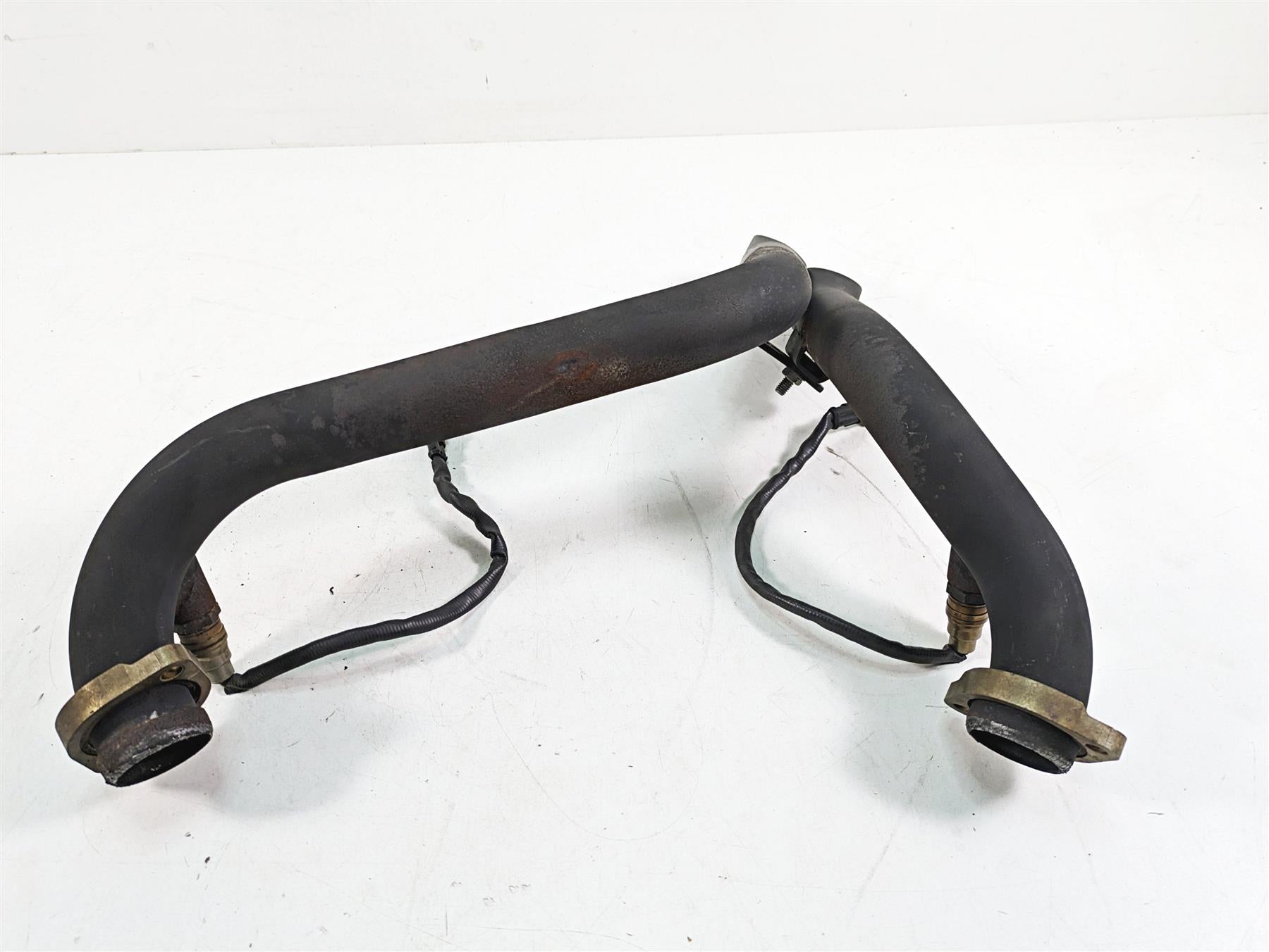 2009 Harley Softail FLSTSB Cross Bones Short Shots Dual Exhaust Pipe Sash Cut {{ shop.shopifyCountryName }} - Mototech271