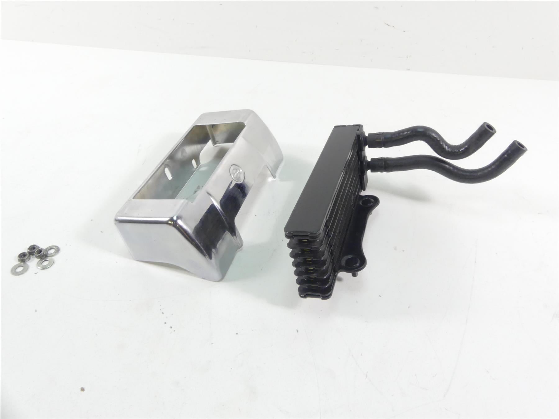 2004 Harley FLHTC SE CVO Electra Glide Oil Cooler Hose Chrome Cover Set 62994-04 {{ shop.shopifyCountryName }} - Mototech271