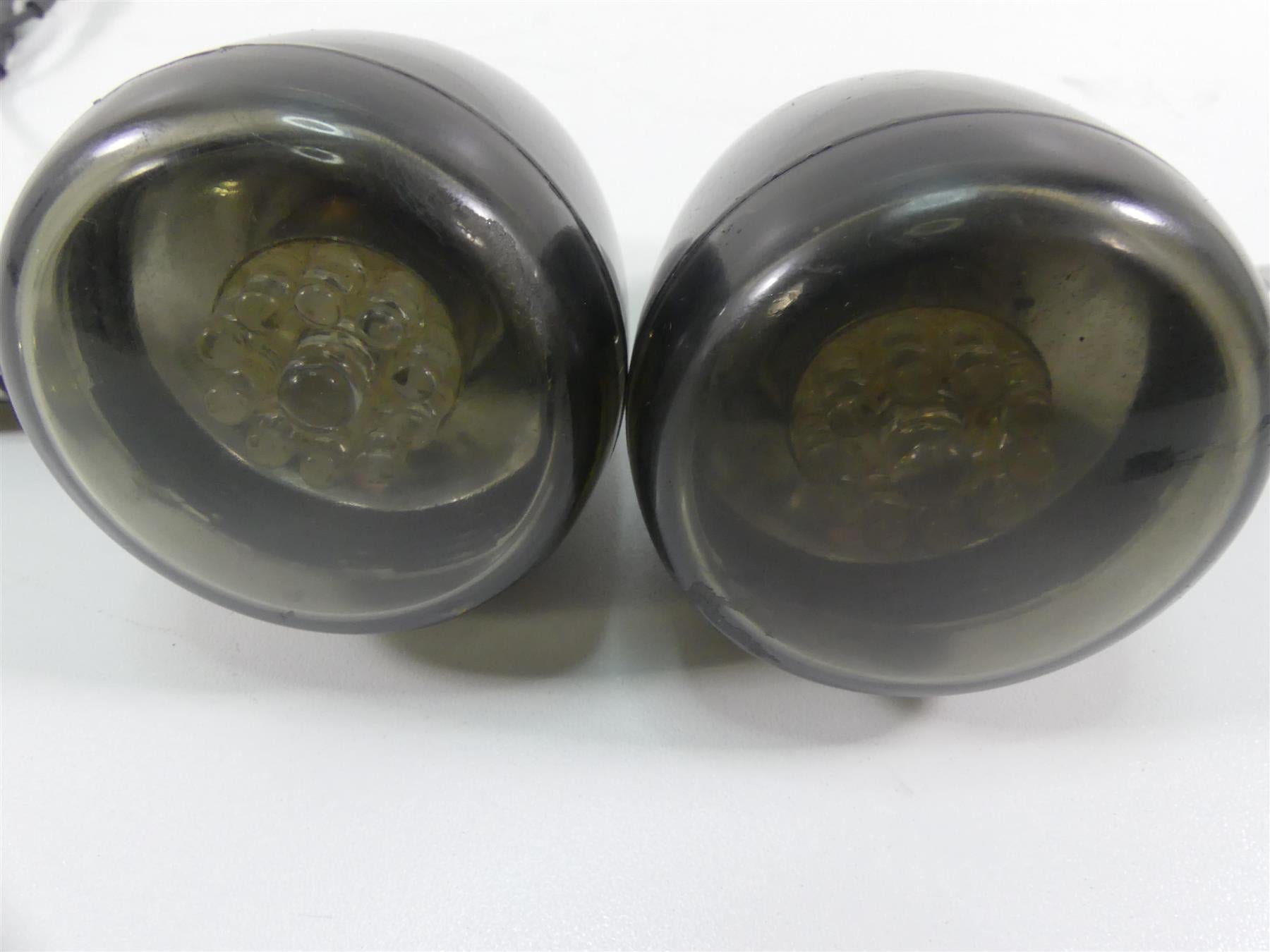 2008 Harley Softail FLSTSB Cross Bones Rear Smoked Led Blinker Signals 68804-06 {{ shop.shopifyCountryName }} - Mototech271
