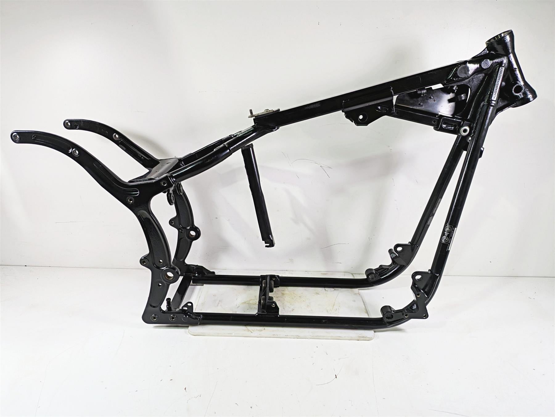 2003 Harley Softail FXSTDI Deuce 100th Straight Frame Chassis With Clear Arkansas Title 48887-00B