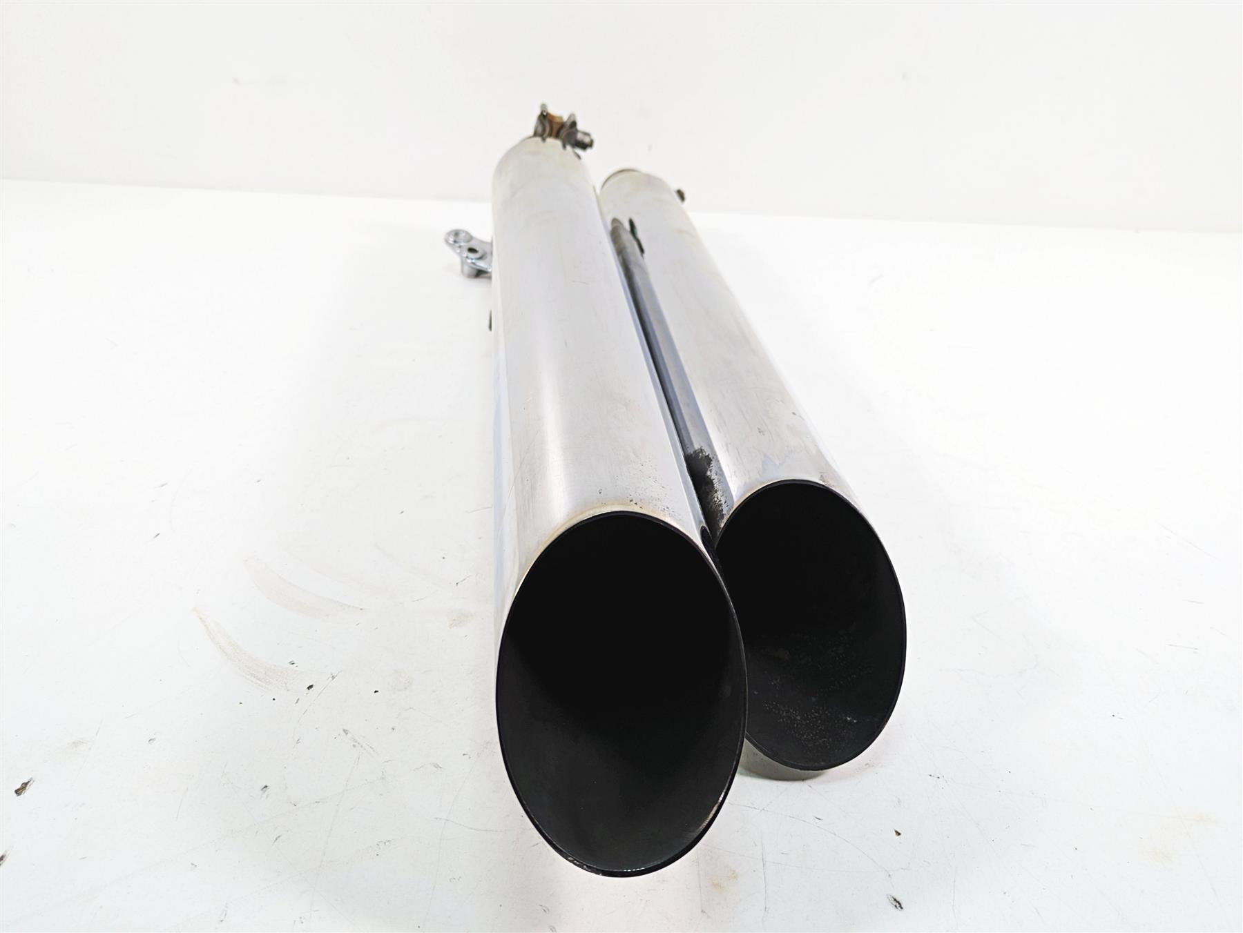 2009 Harley Dyna FXDFSE CVO Fat Bob Exhaust Pipe Muffler Set 65884-09 65886-09 {{ shop.shopifyCountryName }} - Mototech271