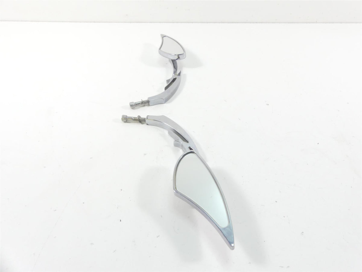 2012 Harley Touring FLHX Street Glide Aftermarket Chrome Rear View Mirror Set {{ shop.shopifyCountryName }} - Mototech271