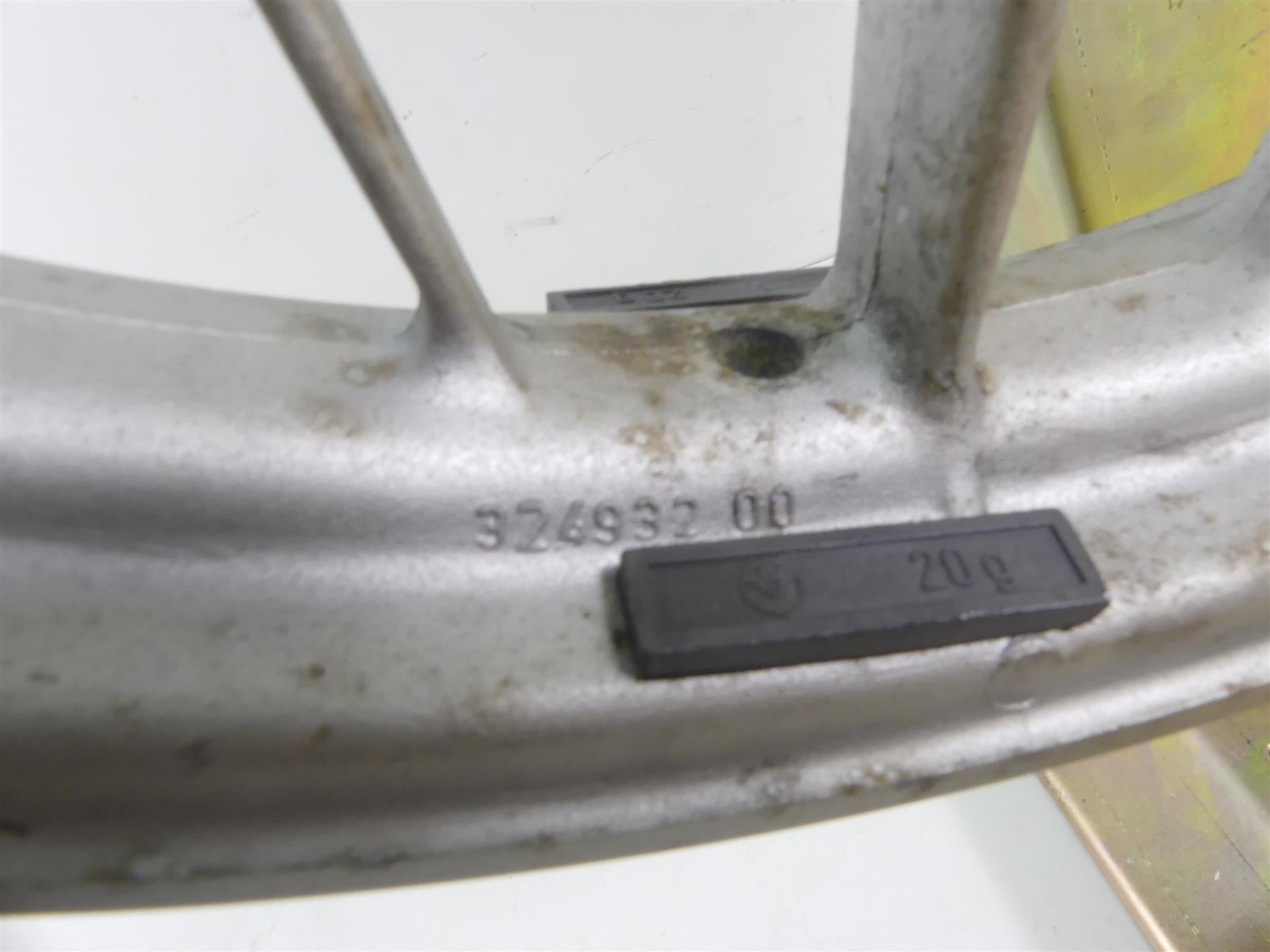 1978 BMW R100 S (2474) Front Straight Wheel Rim Cast 19x2.15 36311238959 {{ shop.shopifyCountryName }} - Mototech271