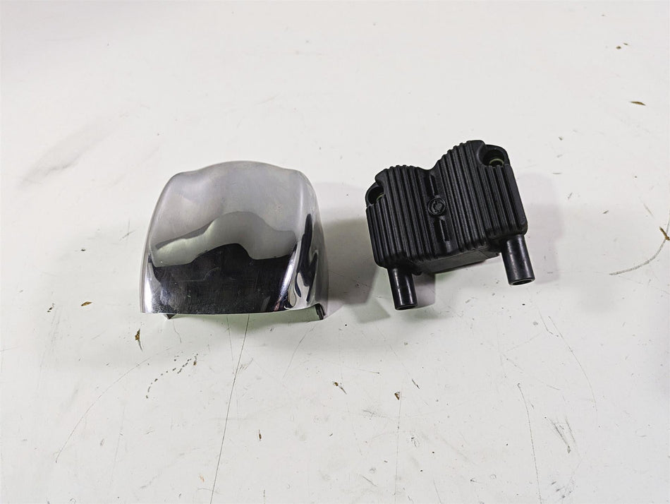2003 Harley Softail FXSTDI Deuce 100th Ignition Coil & Chrome Cover 31743-01 {{ shop.shopifyCountryName }} - Mototech271