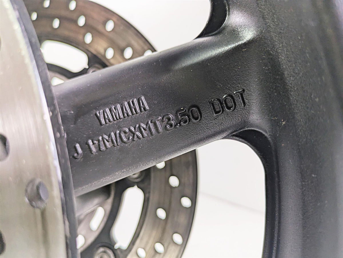 2002 Yamaha YZFR1 R1 Straight 17x3.5 Front Wheel Rim 5PW-25168-00-33 {{ shop.shopifyCountryName }} - Mototech271
