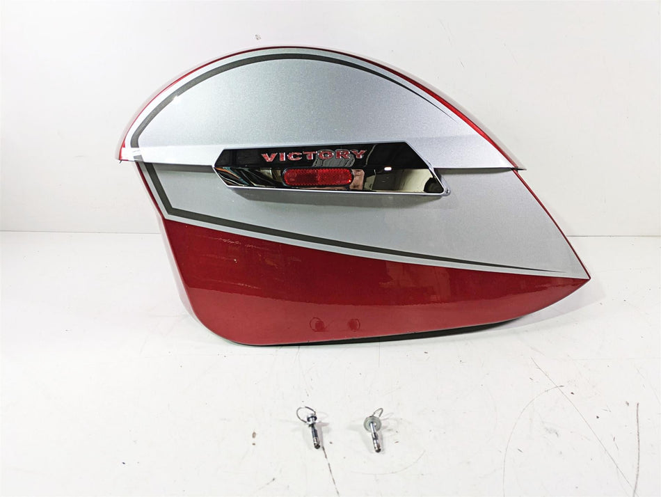 2012 Victory Cross Country Left Saddlebag Saddle Bag Sunset Red 5438372 {{ shop.shopifyCountryName }} - Mototech271