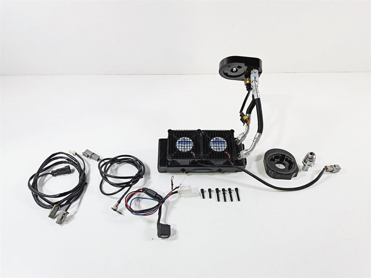 2014 Harley Touring FLHTK Electra Glide Ultracool Oil Cooler & Fan Set-Mototech271