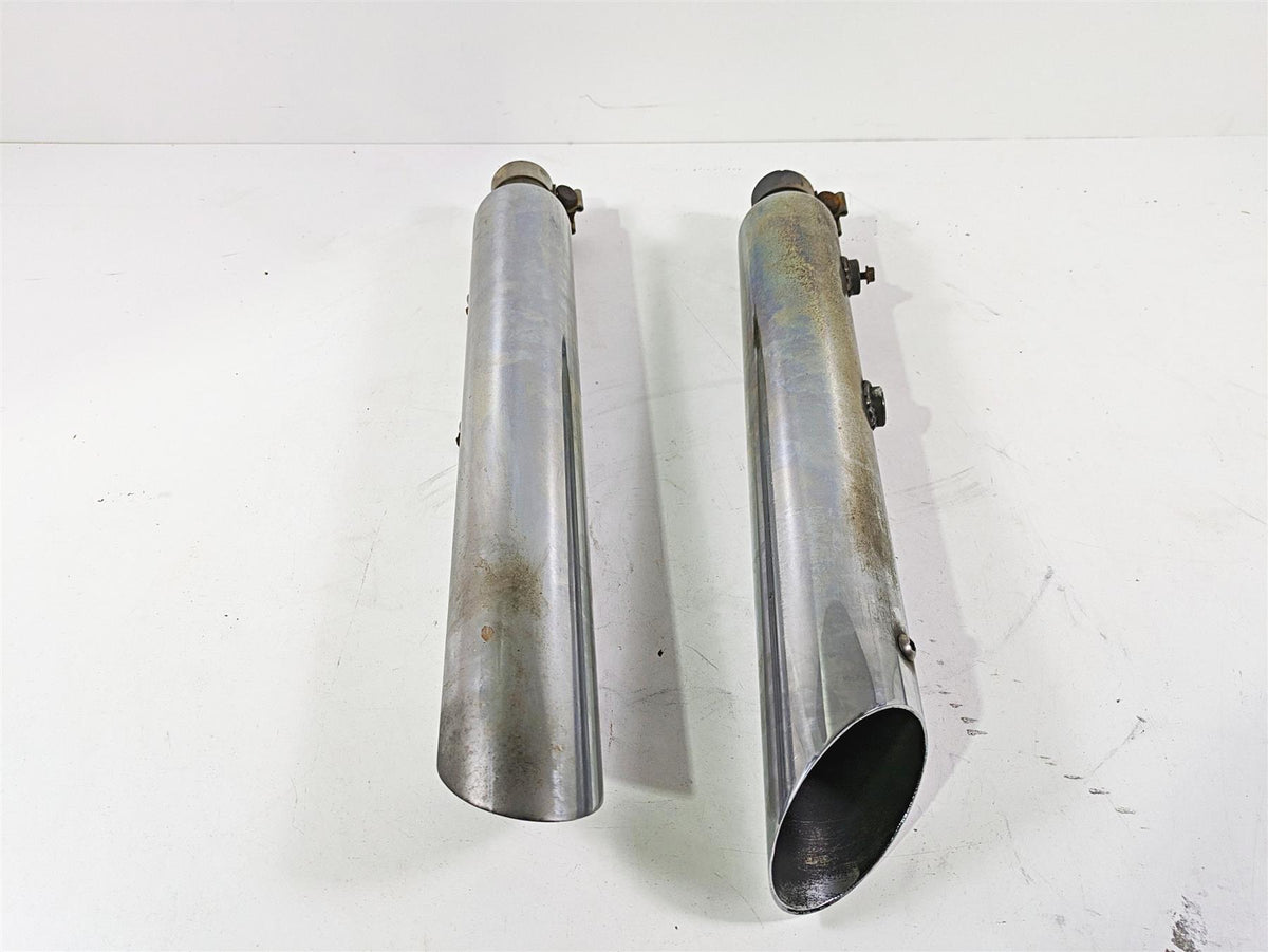 2008 Harley FLSTC Softail Heritage Slip On Slash Cut Exhaust Muffler Set - Read {{ shop.shopifyCountryName }} - Mototech271