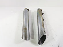 Load image into Gallery viewer, 2008 Harley FLSTC Softail Heritage Slip On Slash Cut Exhaust Muffler Set - Read | Mototech271
