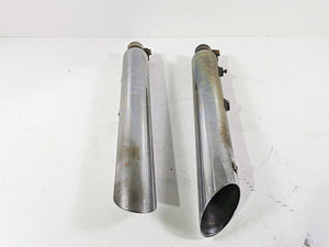 2008 Harley FLSTC Softail Heritage Slip On Slash Cut Exhaust Muffler Set - Read | Mototech271