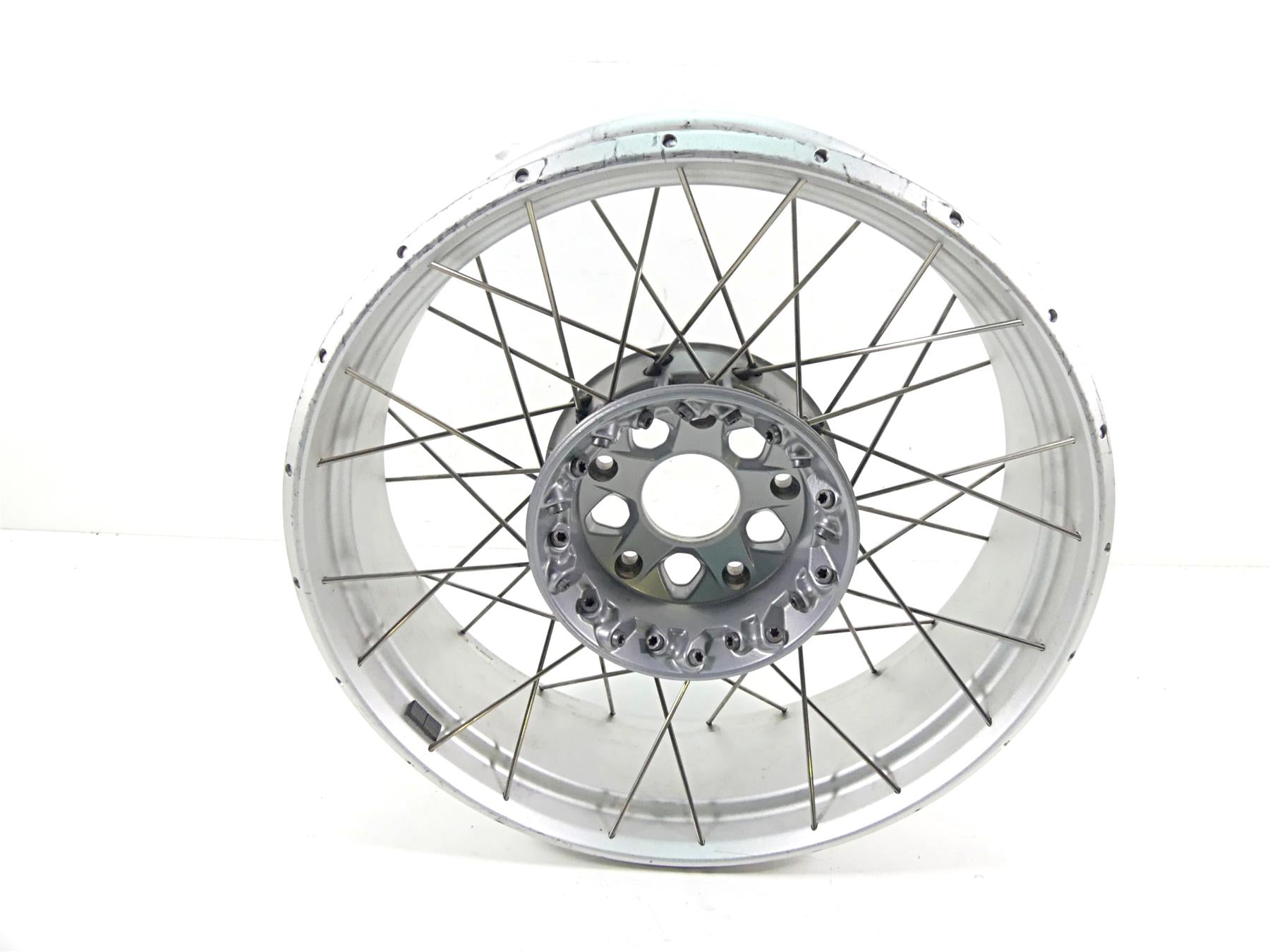 2014 BMW R1200GS K50 Straight 17x4.5 Cross Spoke Rear Wheel Rim 36318526651 {{ shop.shopifyCountryName }} - Mototech271