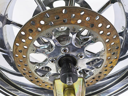 2004 Big Dog Chopper Straight Billet Rear Wheel Rim & Pulley 8.5x18 65T Pulley {{ shop.shopifyCountryName }} - Mototech271