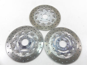 2004 Harley Softail FXSTD SE CVO Deuce Front Rear Brake Rotor Disc Set 44858-02A | Mototech271