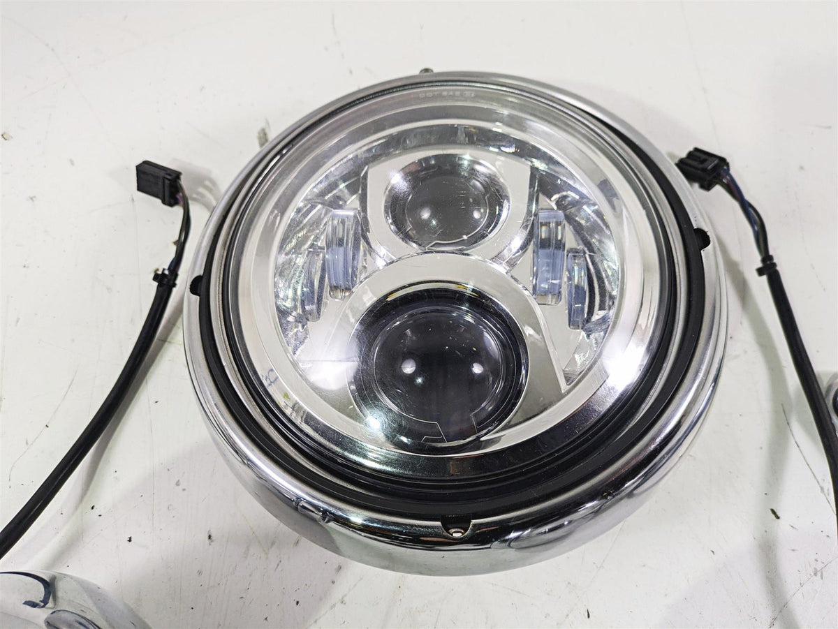 2007 Harley Touring FLHTCU SE CVO E-Glide Led Headlight Spot Light Set 69560-06 {{ shop.shopifyCountryName }} - Mototech271