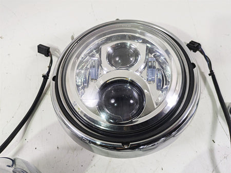 2007 Harley Touring FLHTCU SE CVO E-Glide Led Headlight Spot Light Set 69560-06 {{ shop.shopifyCountryName }} - Mototech271