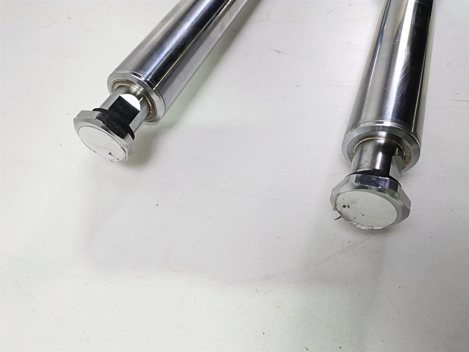 2011 Harley Touring FLHTCUSE CVO E-Glide Chrome Front Fork Leg Set 48790-09 {{ shop.shopifyCountryName }} - Mototech271